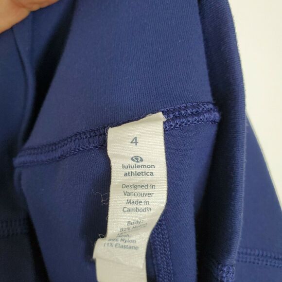 Lululemon Wunder Under Tech Mesh Pants Leggings 4 Hero Blue Full On Luon - Picture 8 of 9